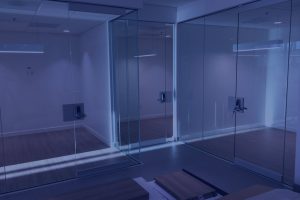Products Banner Image enclosed office spaces with glass doors